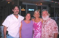 ROB, LEAH, LUPITA and MIKE AT RICK'S BAR