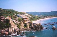 View fof Playa La Ropa from a parasail.