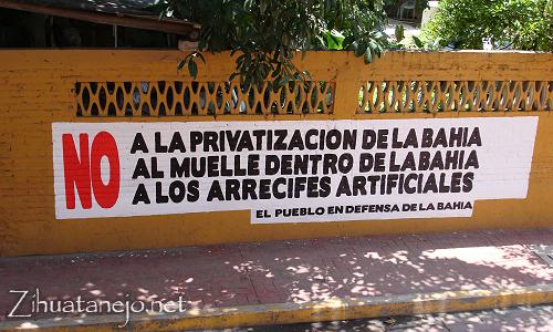 NO al muelle, a la privatización de la bahía y a los arrecifes artificiales NO al muelle, a la privatización de la bahía y a los arrecifes artificiales